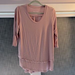 Size M nursing tee from Latched Mama, 3/4 sleeve. Super soft!